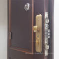 China Manufacture Wood Skin Pasted Mosquito Net Burglar Proof Entrance Interior Security Steel Door For Villa